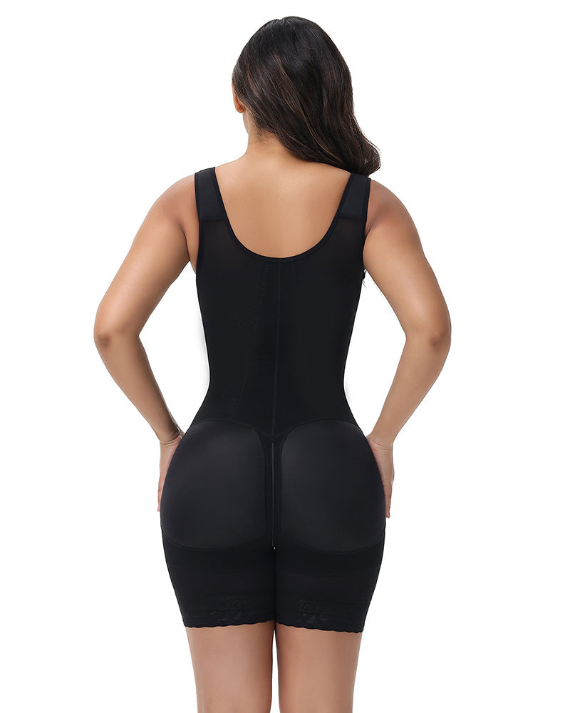 Shapshe® Tummy Control Open Chest Faja with Adjustable Shoulder Straps