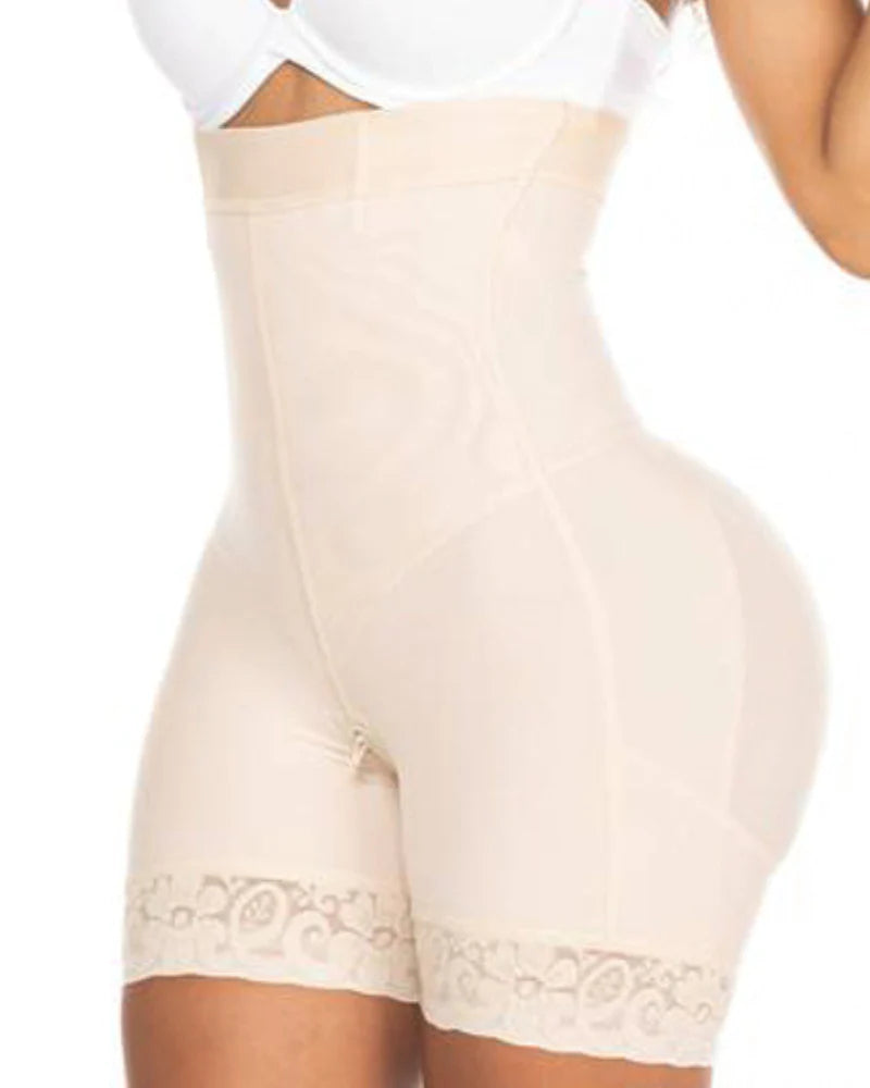 Shapshe® High Waist Butt Lifter Body Shaper Lace Shorts - By Qivii