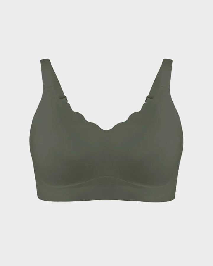 Women's Seamless Breathable Wire Free Comfort Push Up Bra - By Qivii