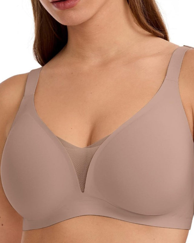 Women's Deep V Seamless Push Up Wire Free Comfort Bra
