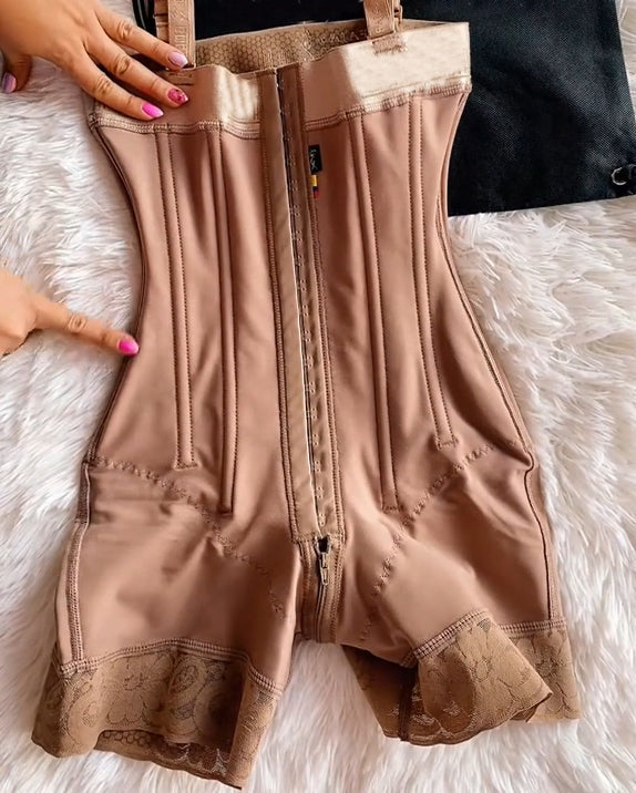Shapshe® Buckle Front Open Bust Crotch Zipper Tummy Control Shapewear Fajas Colombianas