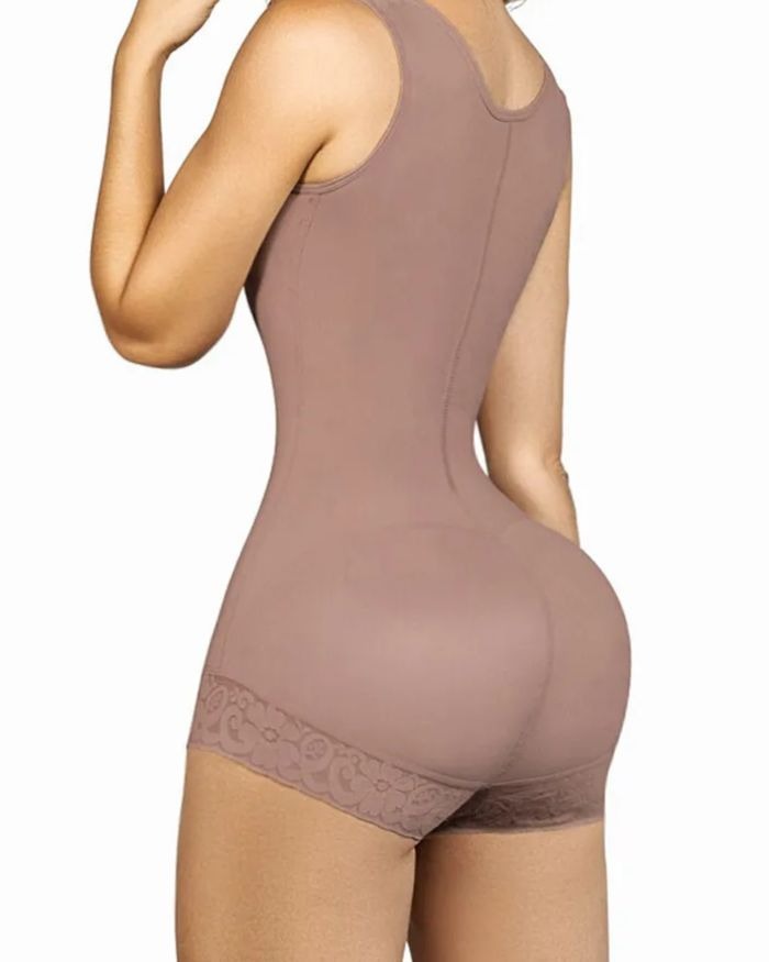 Shapshe® Women's Hook And Eye Closure Breast Support Shapewear Tummy Control Triangle Bodysuit - By Qivii