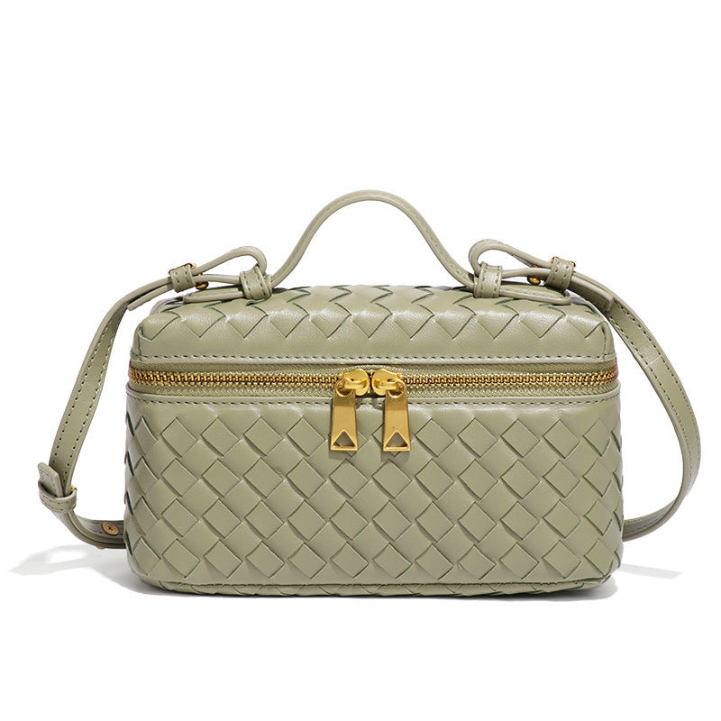 Women's Atelier Cube Carrier Bias-Weave Top Handle Bag with Convertible Strap