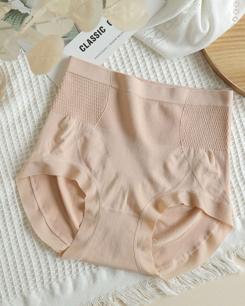 Seamless Tummy Control Antibacterial Crotch Briefs High Waist Butt Lift Panties - By Qivii