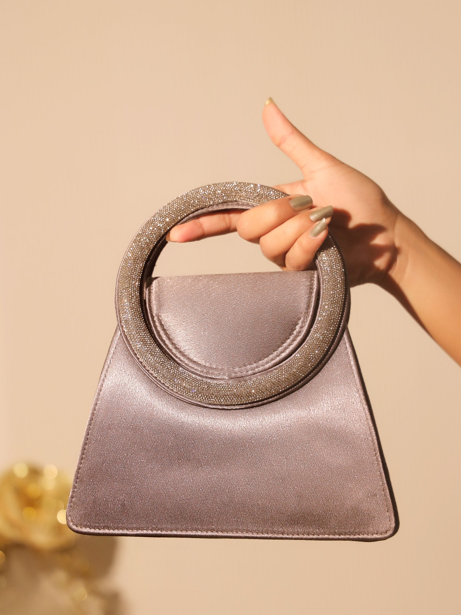Barsha Grey Party Bag - qivii