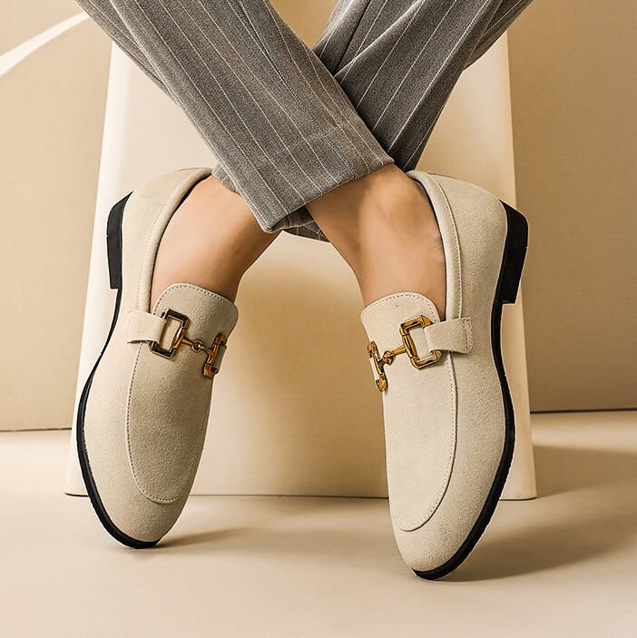 Massimo Heritage Suede Loafers - By Qivii
