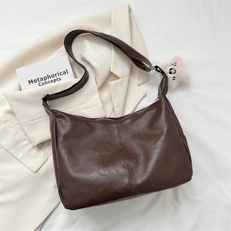 Women's Retro Tote Bag Trendy Niche Crossbody & Shoulder Bag for Commuting