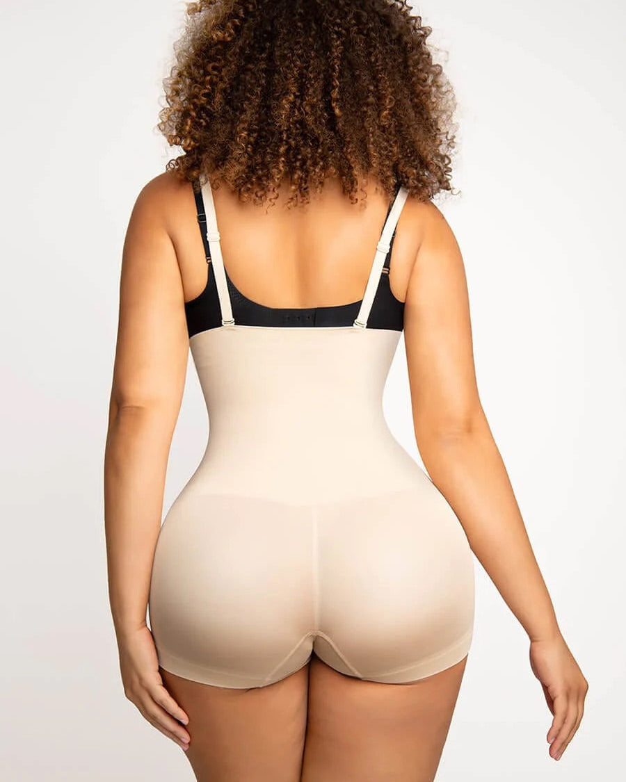 Seamless High Waisted Tummy Control Shapewear Shorts for Women with Removable Straps - By Qivii