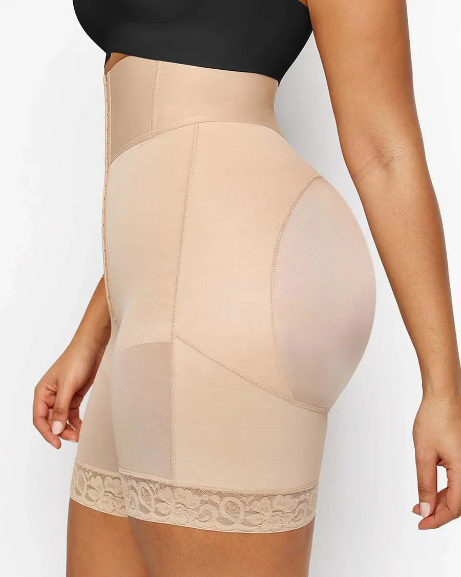 3 Boned Sculpt High Waist Tummy Control Booty Shorts - By Qivii