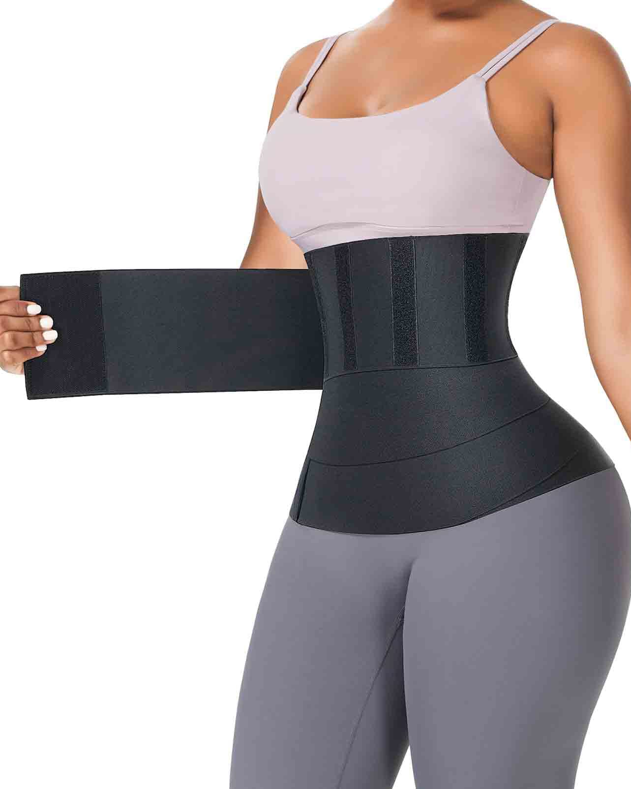 Waist Trainer For Women Belt Waist Cincher Tummy Wrap Plus Size Snatch Up Bandage - By Qivii