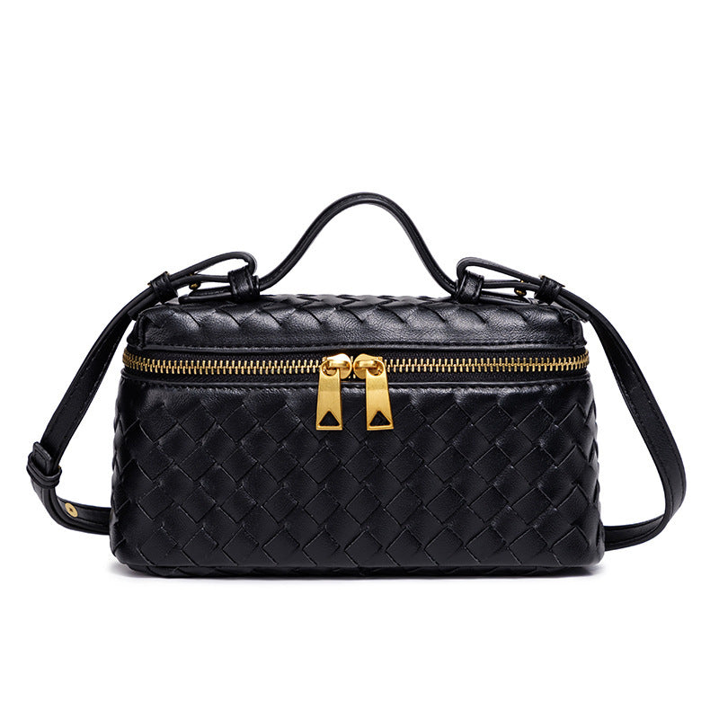 Women's Atelier Cube Carrier Bias-Weave Top Handle Bag with Convertible Strap
