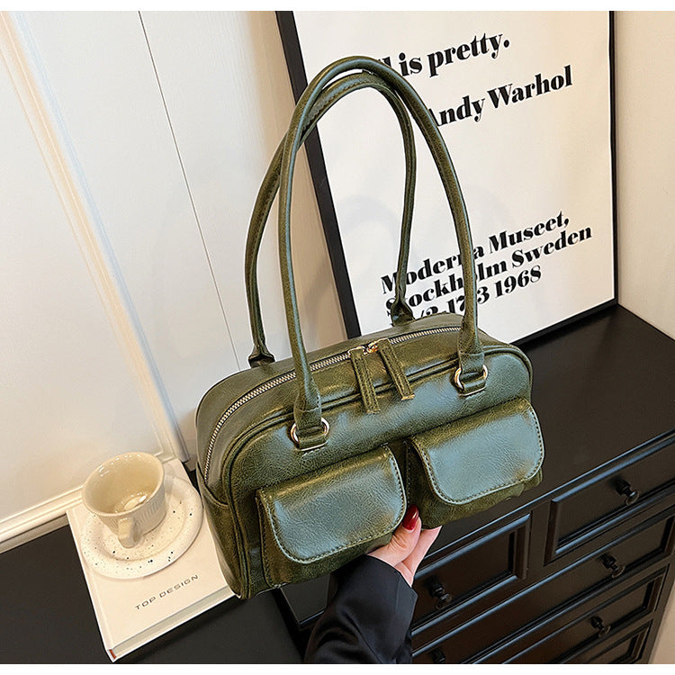 Women‘s Grand Journey Carryall - Spacious Retro Tote with Dual Pockets & Convertible Wear