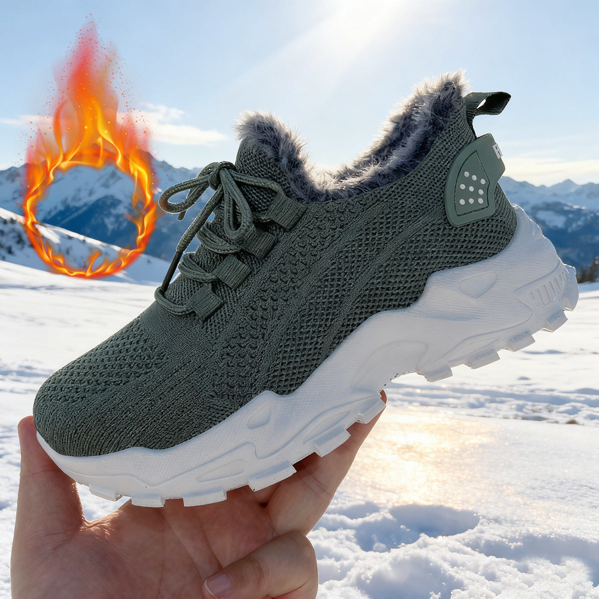 Women's Cozy-Tech Sneaker Snow Boots - Plush Lined, Warm & Lightweight (US 4-11)