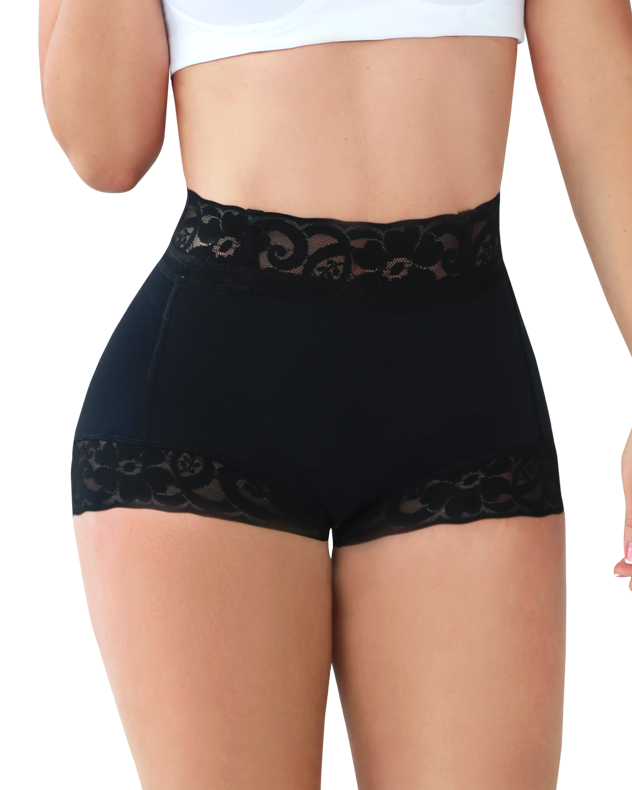 Shapshe® Women Lace Classic Body Shaper Butt Lifter Panty Smoothing Brief - By Qivii