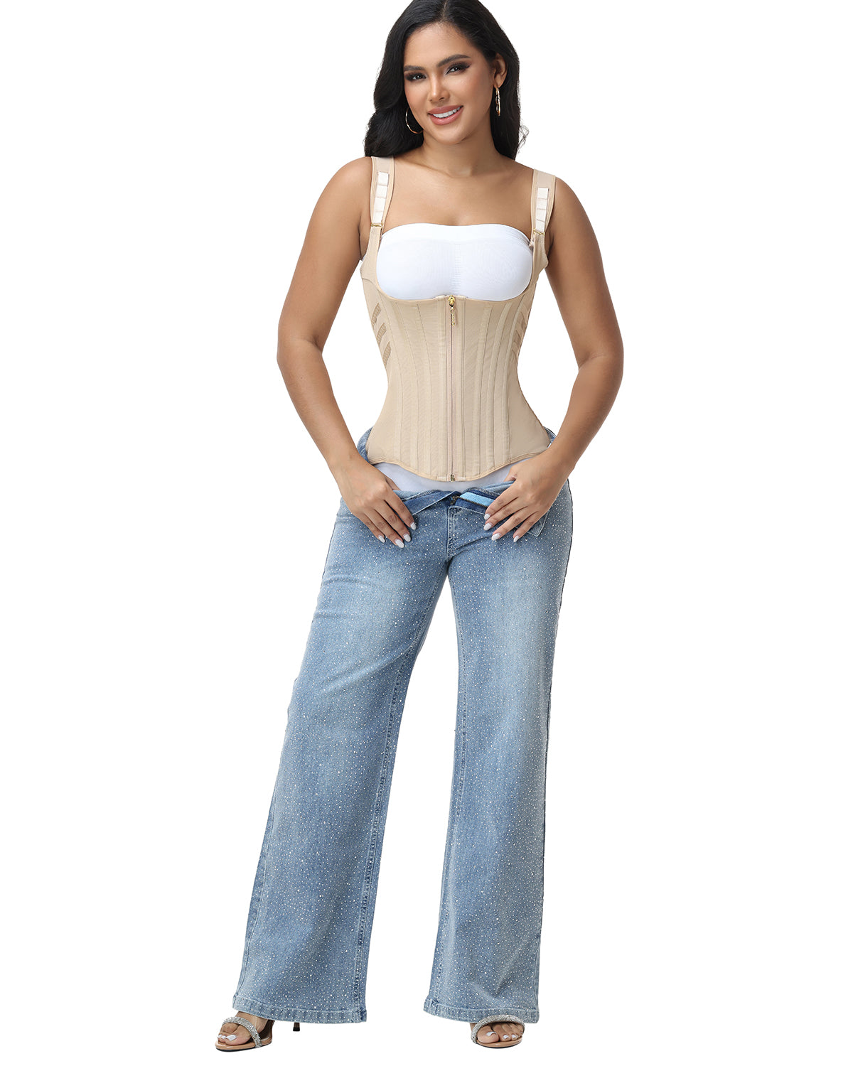 Shapshe® Double Layer Compression Curved Boned Waist Trainer