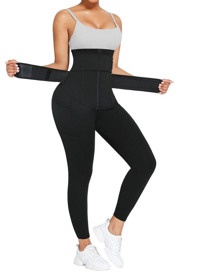 Butt Lifter Stretchy Tummy Control Leggings - By Qivii