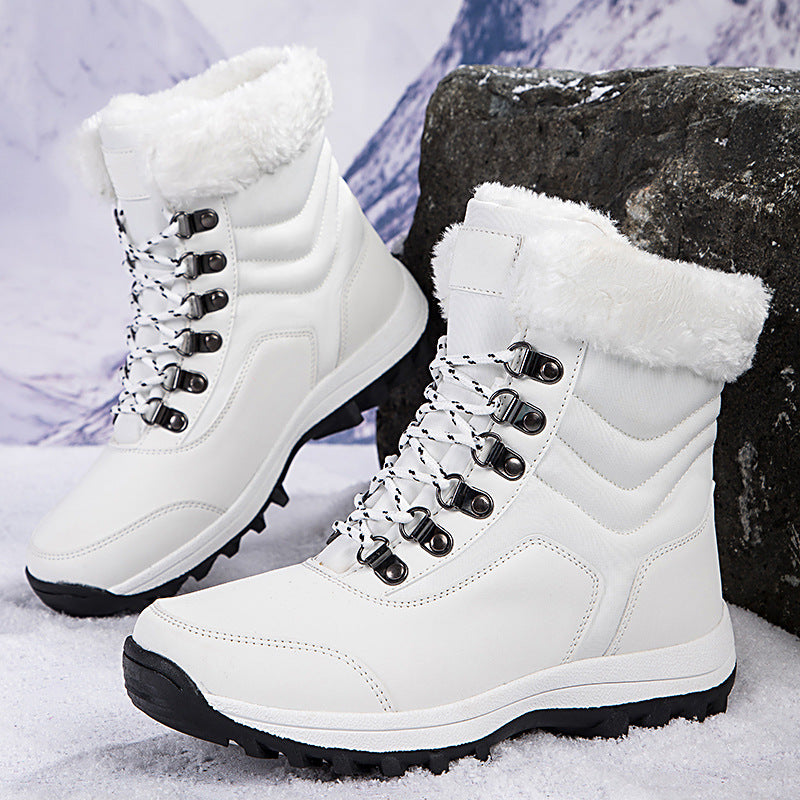 Unisex Snow Boots - Thermal Fleece Lined Winter Shoes with Non-Slip Sole (US 5-11)