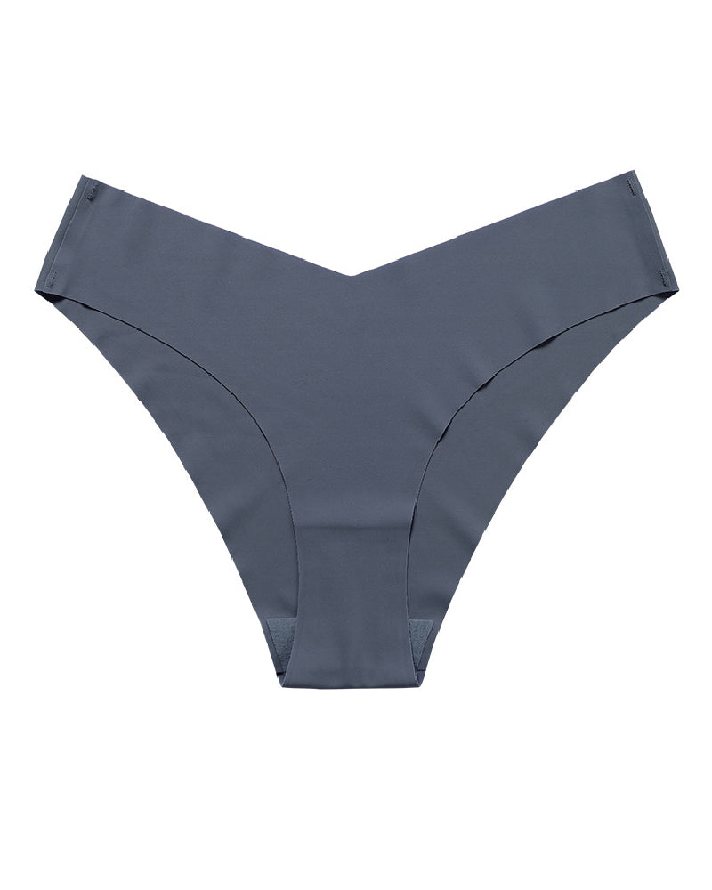 Sexy Ice Silk Low-Rise Panties Seamless Multicolor Briefs Lingerie - By Qivii