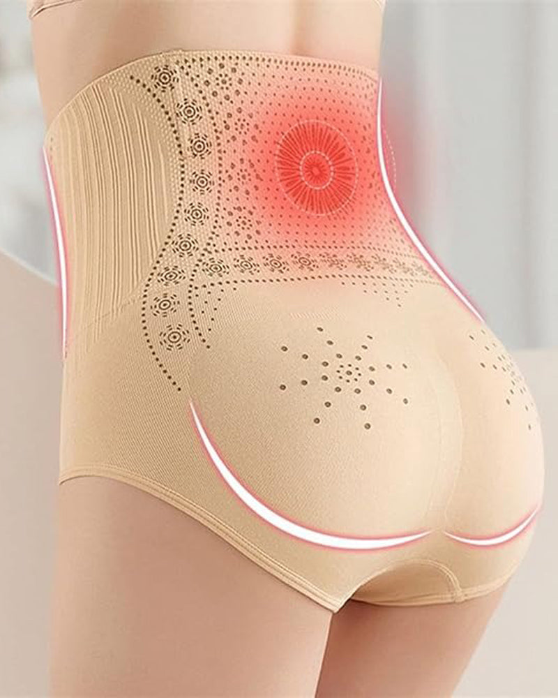 Women's High Waist Shapewear Panties Fat Burning Body Shaper Briefs - By Qivii