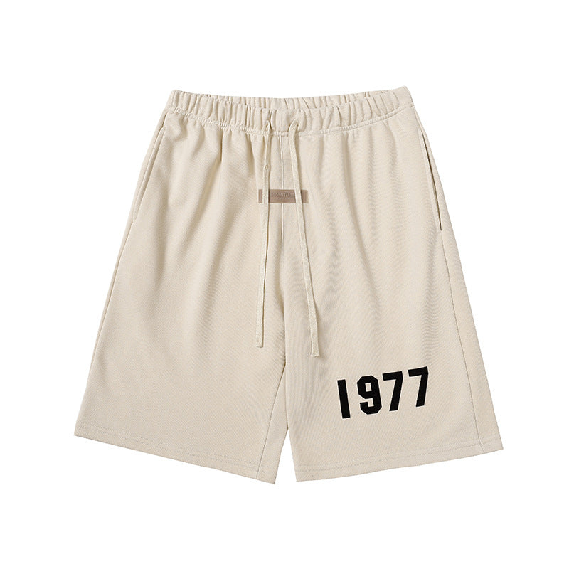 1977 T-Shirt / Shorts / Set - Beige - By Qivii