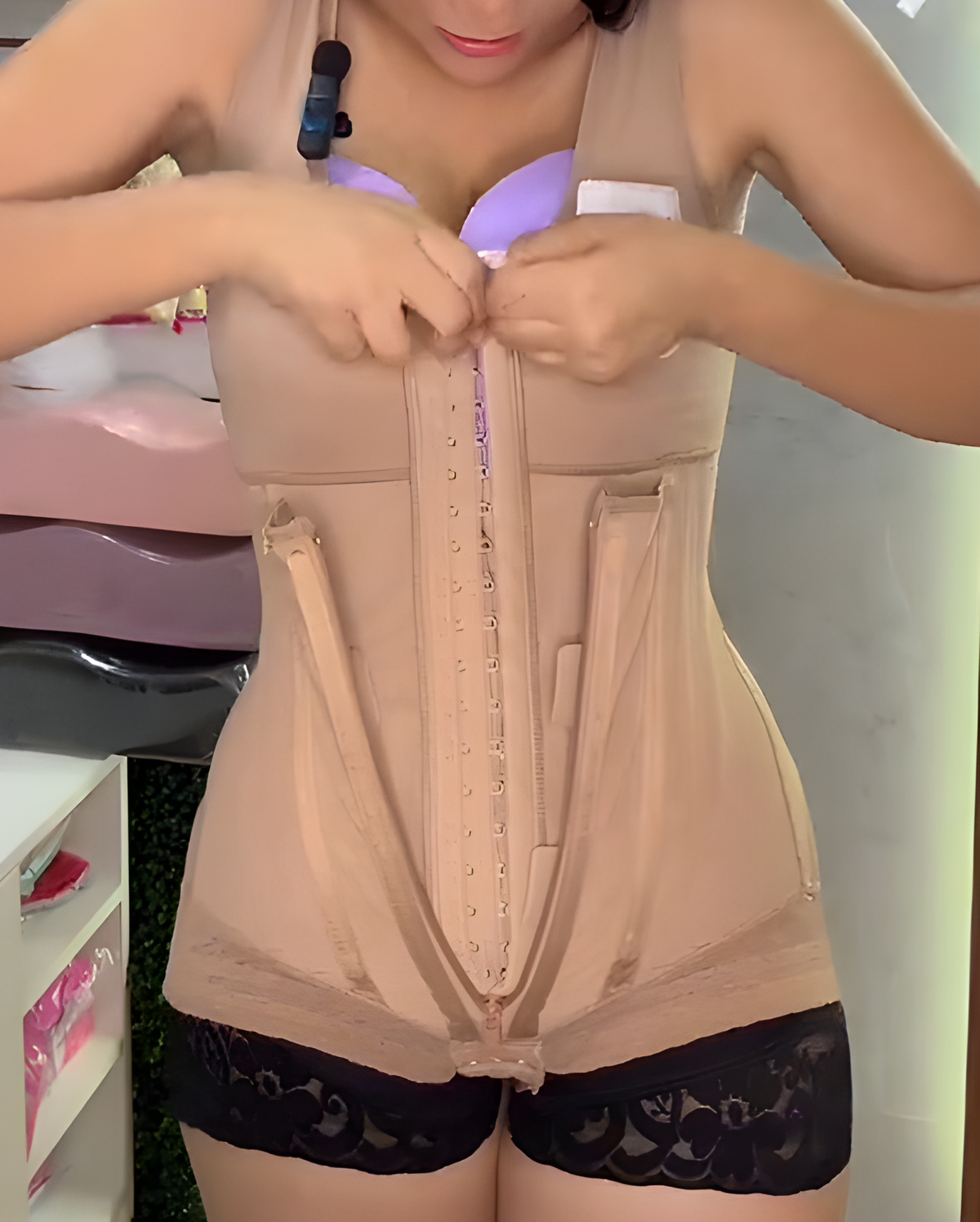 Shapshe® Fajas Colombianas Double Compression Overbust Body Shaper
