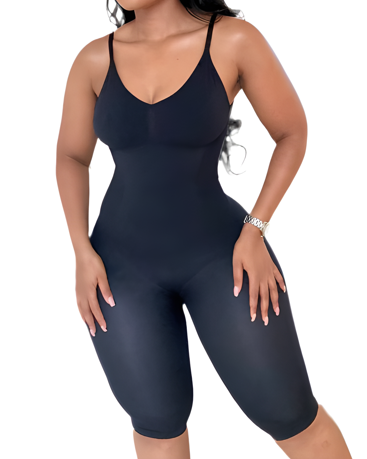 Seamless Backless Mid Length Tummy Control Shapewear Bodysuit