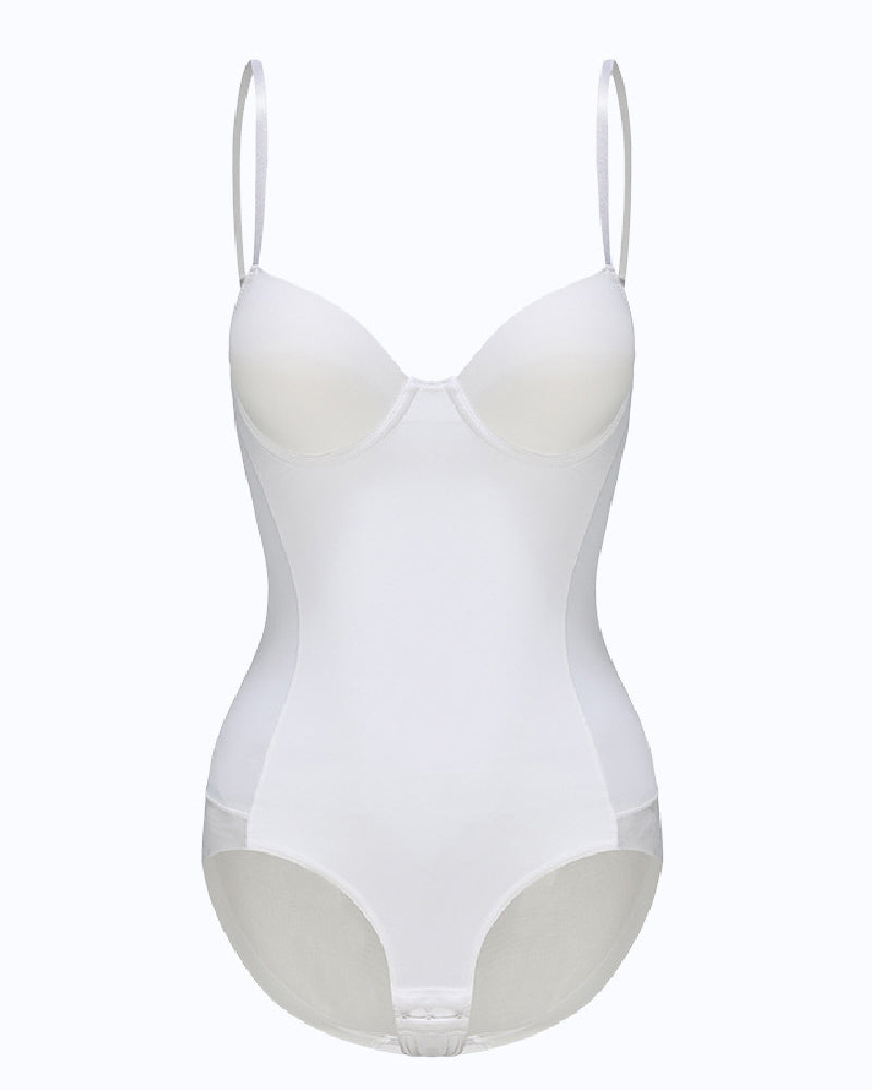 Breast Push Up Butt Lift Bodysuit Shapewear With Bra - By Qivii