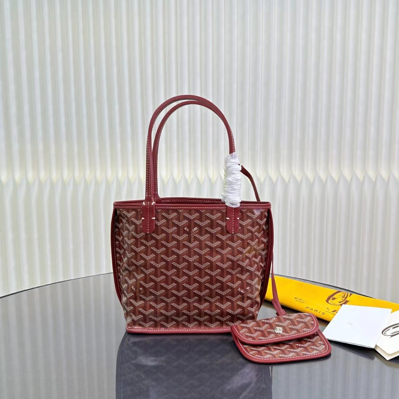 Women’s Reversible Chevron Mini Satchel — Dual-Sided Artisan-Woven Tote with Top Handle & Convertible Strap