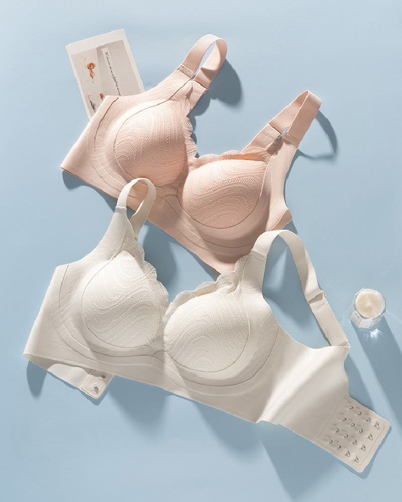 Women's Seamless Wireless Anti-sagging Minimizer Thin Adjustment Bra - By Qivii