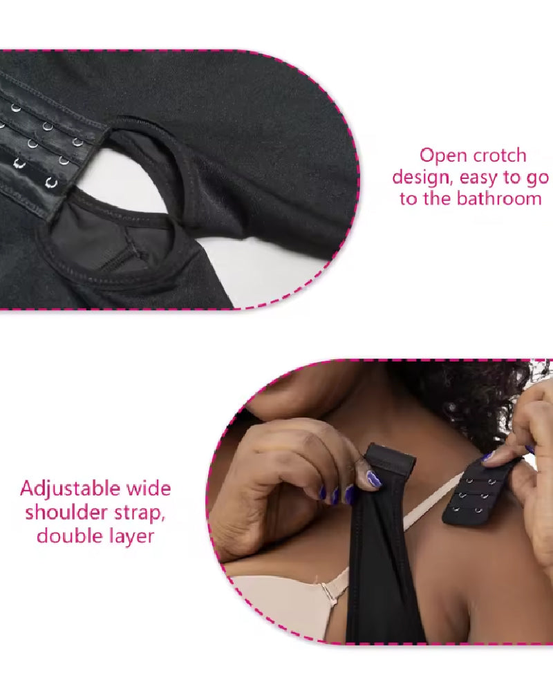 Shapshe® Firm Compression Full Body Shapewear Bodysuits for Tummy Control - By Qivii