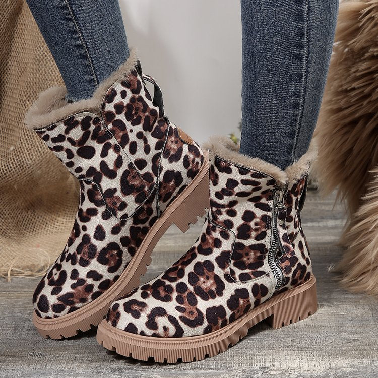 Women's Snowdrop Boots - Plush Lined Side Zip Ankle Boots (US 4-10.5)