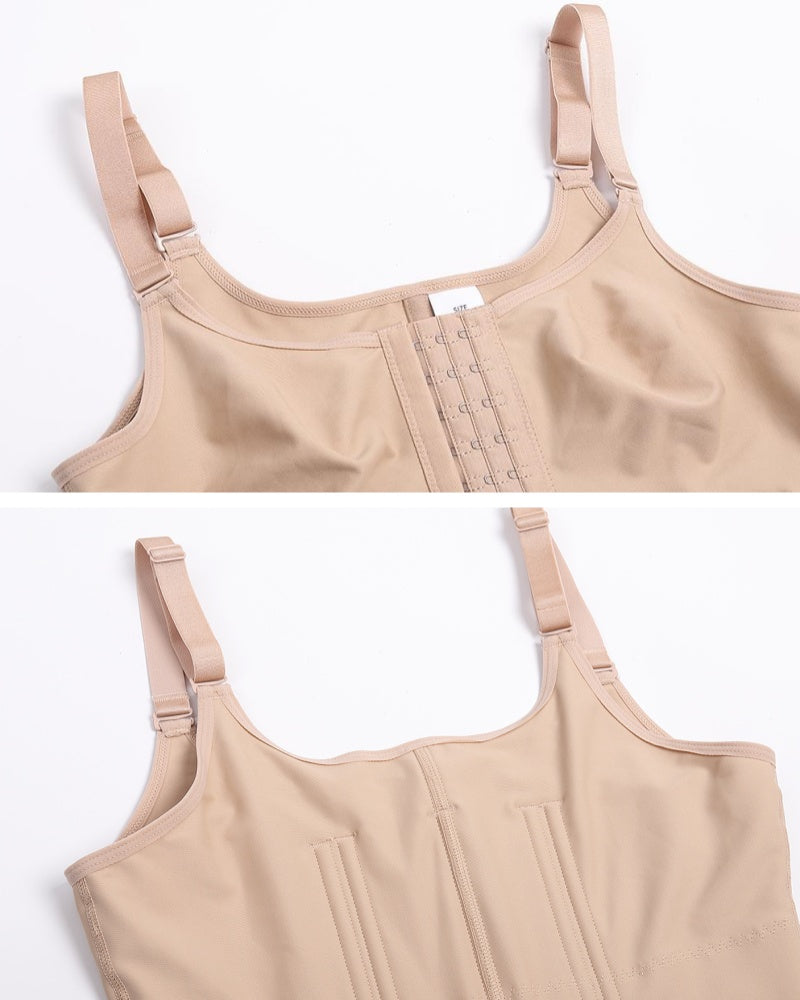 Shapshe® Fajas Colombianas Hooks Tummy Control Body Shaper - By Qivii