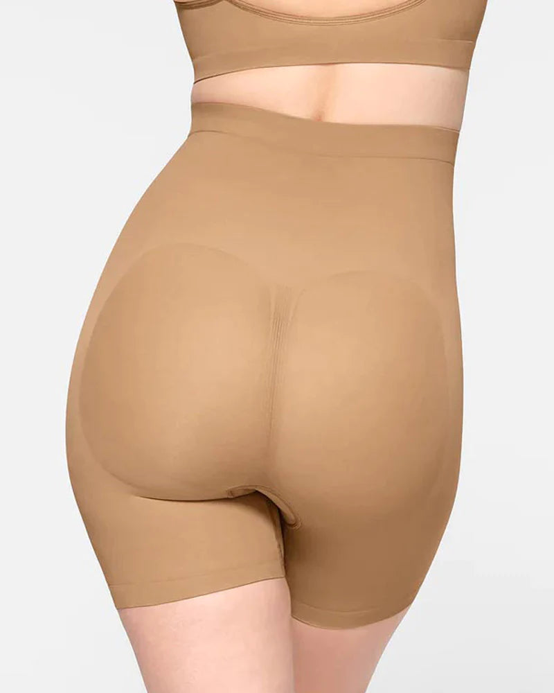Seamless Slip High Waisted Slimming Tummy Control Shapewear Shorts - By Qivii