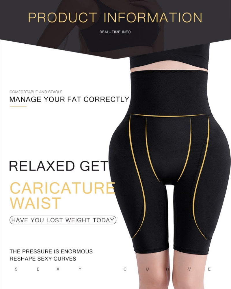 Women's High Waist Tummy-lifting Hip-lifting Shaping Shorts - By Qivii