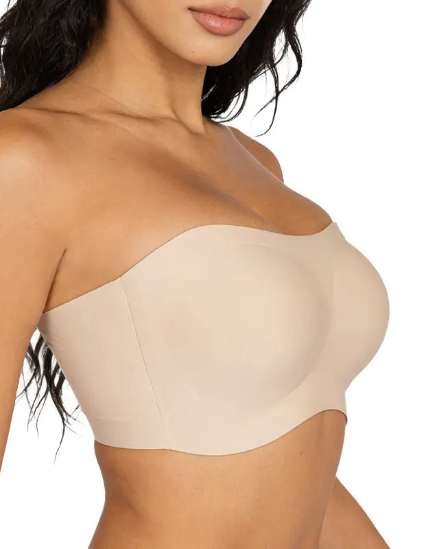 Strapless Non-slip Wireless Bra Padded Push Up Bra