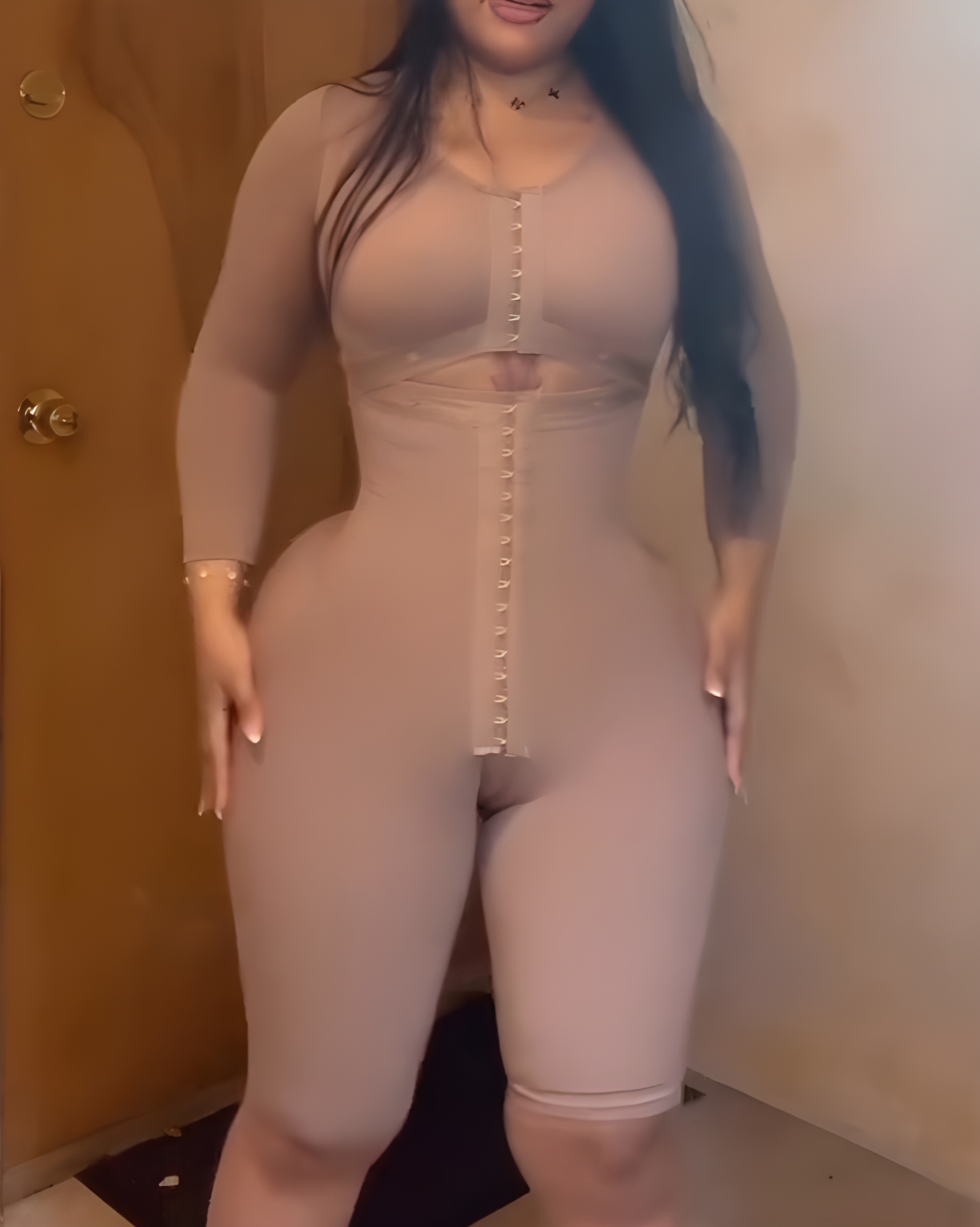 Full Coverage Fajas Long Sleeve Bodysuit Shapewear - By Qivii