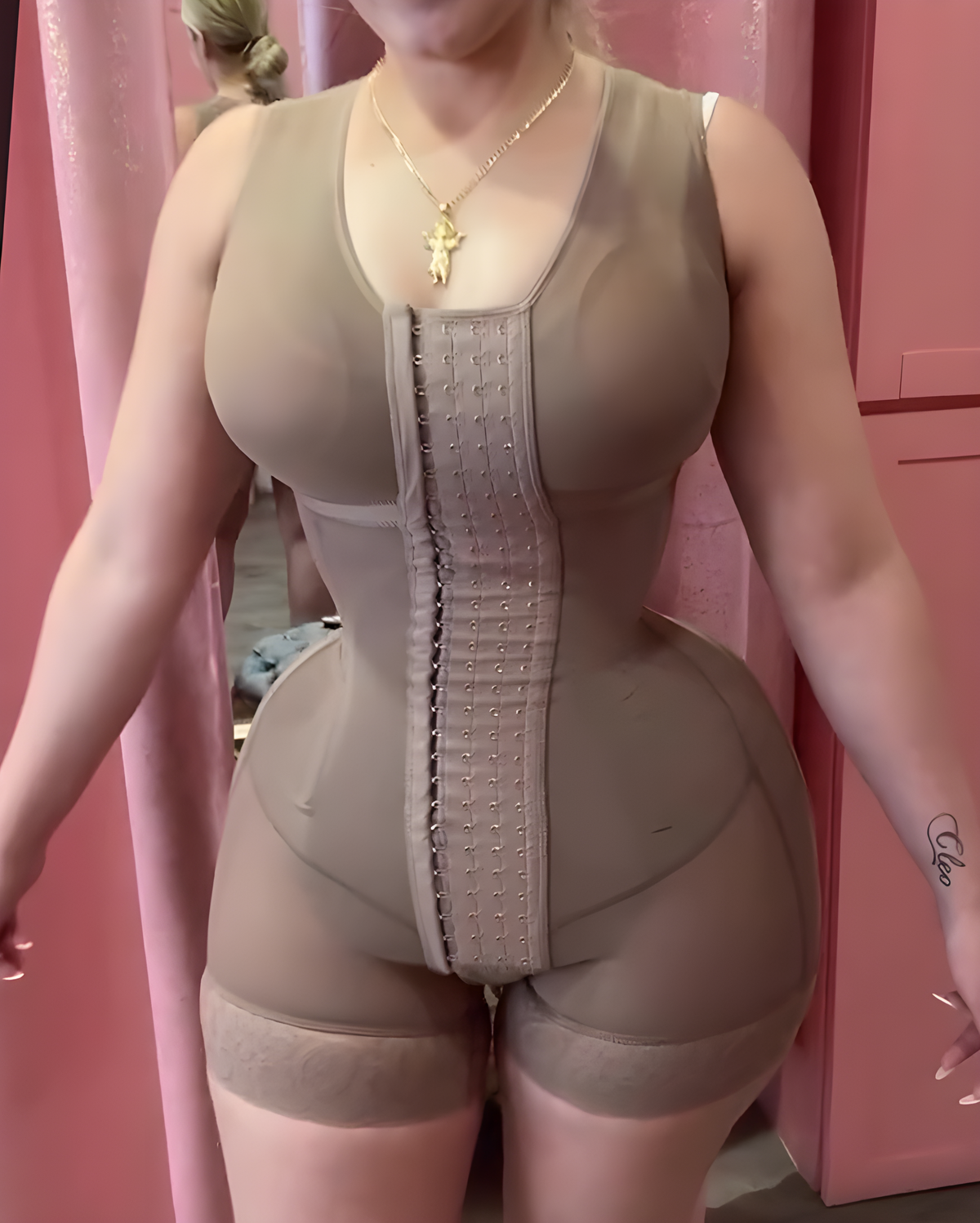 Fajas Colombianas Over Bust Abdominal Compression Body Shaper