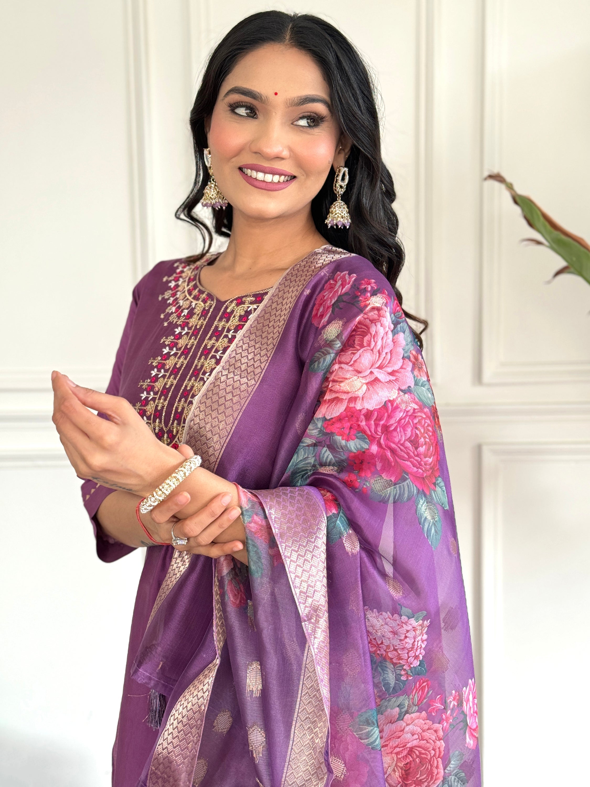 Luxurious fabric with comfortable drape, perfect for festive celebrations