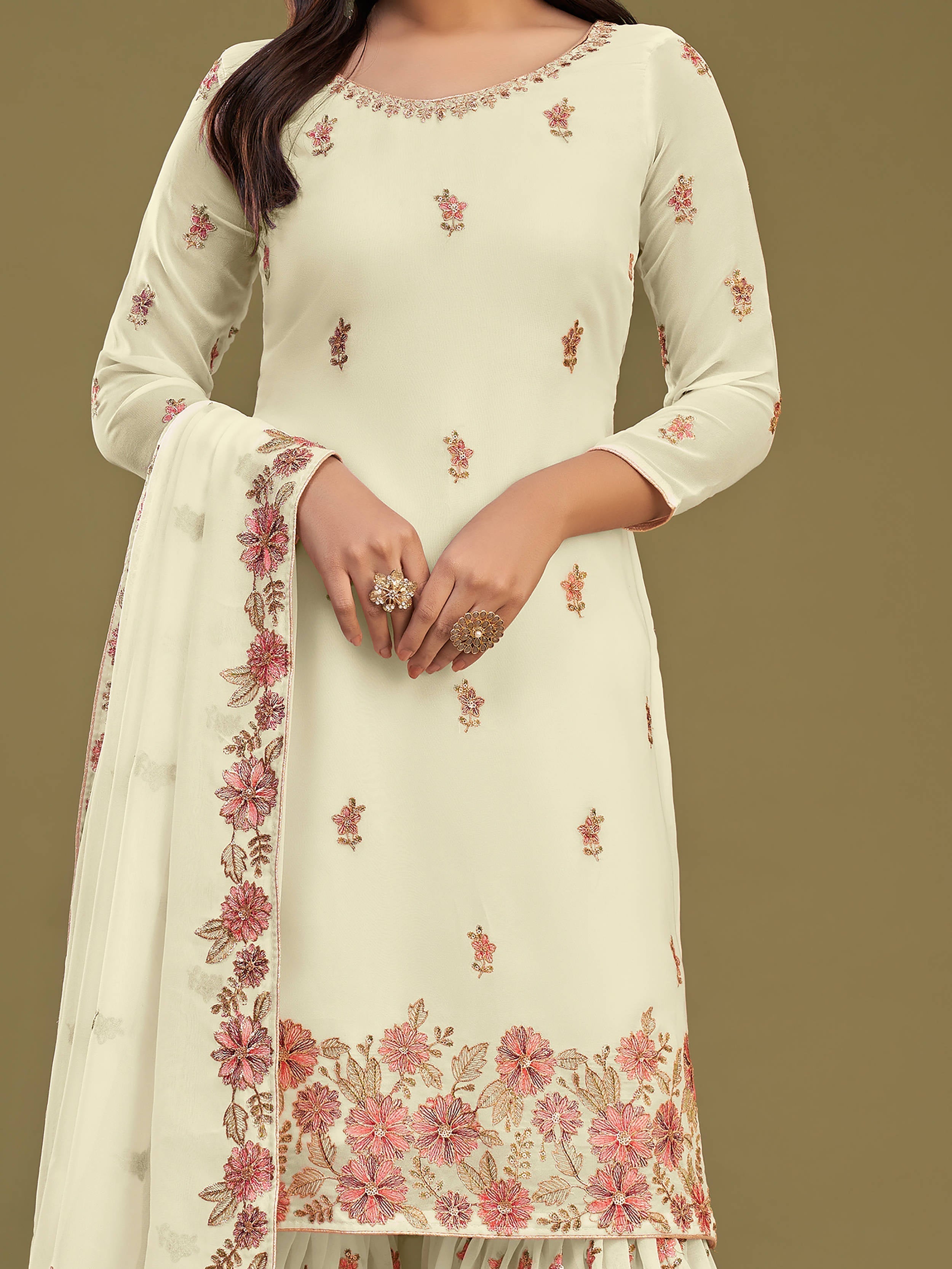 Versatile and elegant sharara suit suitable for festive celebrations and special functions