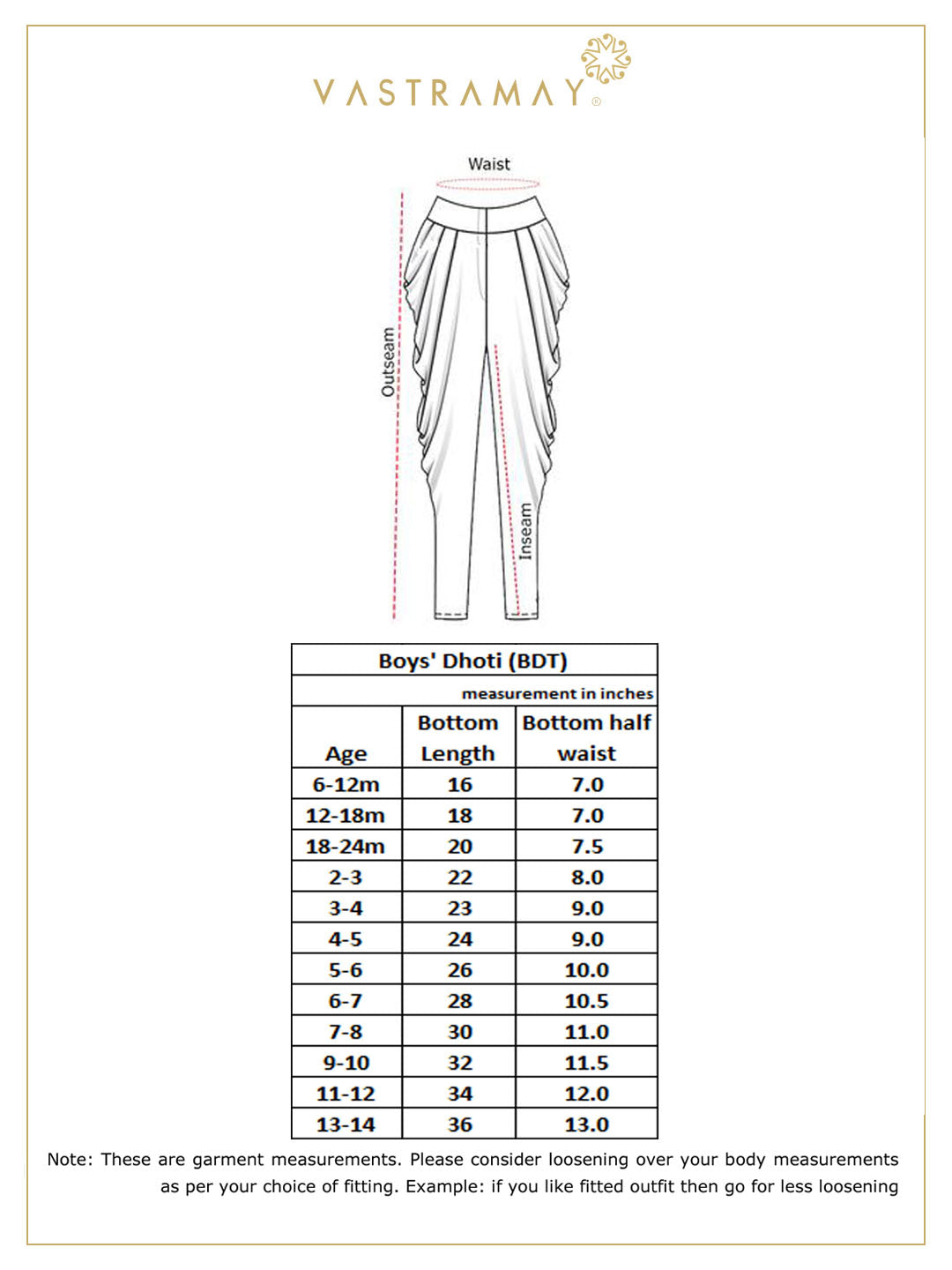 VASTRAMAY Boys Pure Cotton White Dhoti - qivii