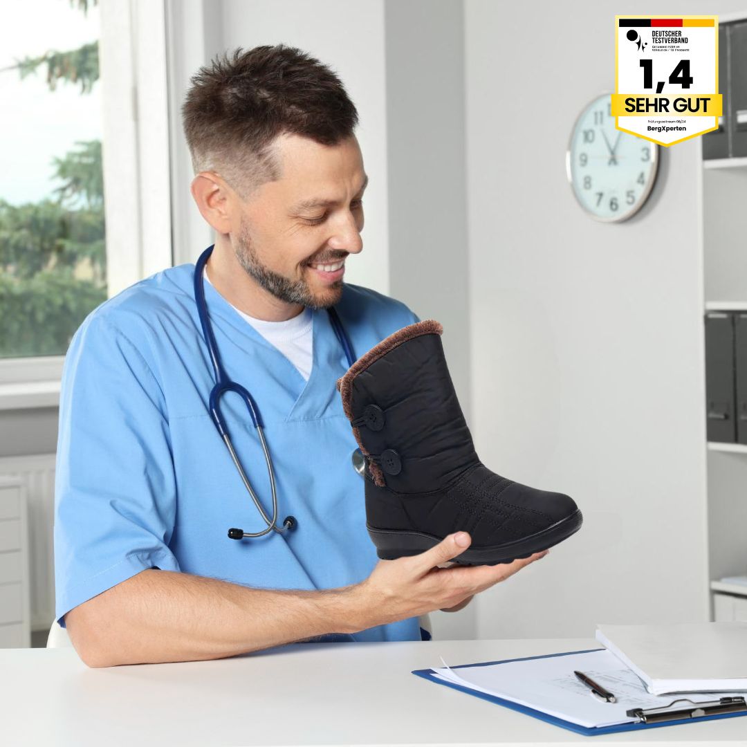 Orthostiefel - Ergonomische & wasserdichte Winterstiefel für Damen - By Qivii