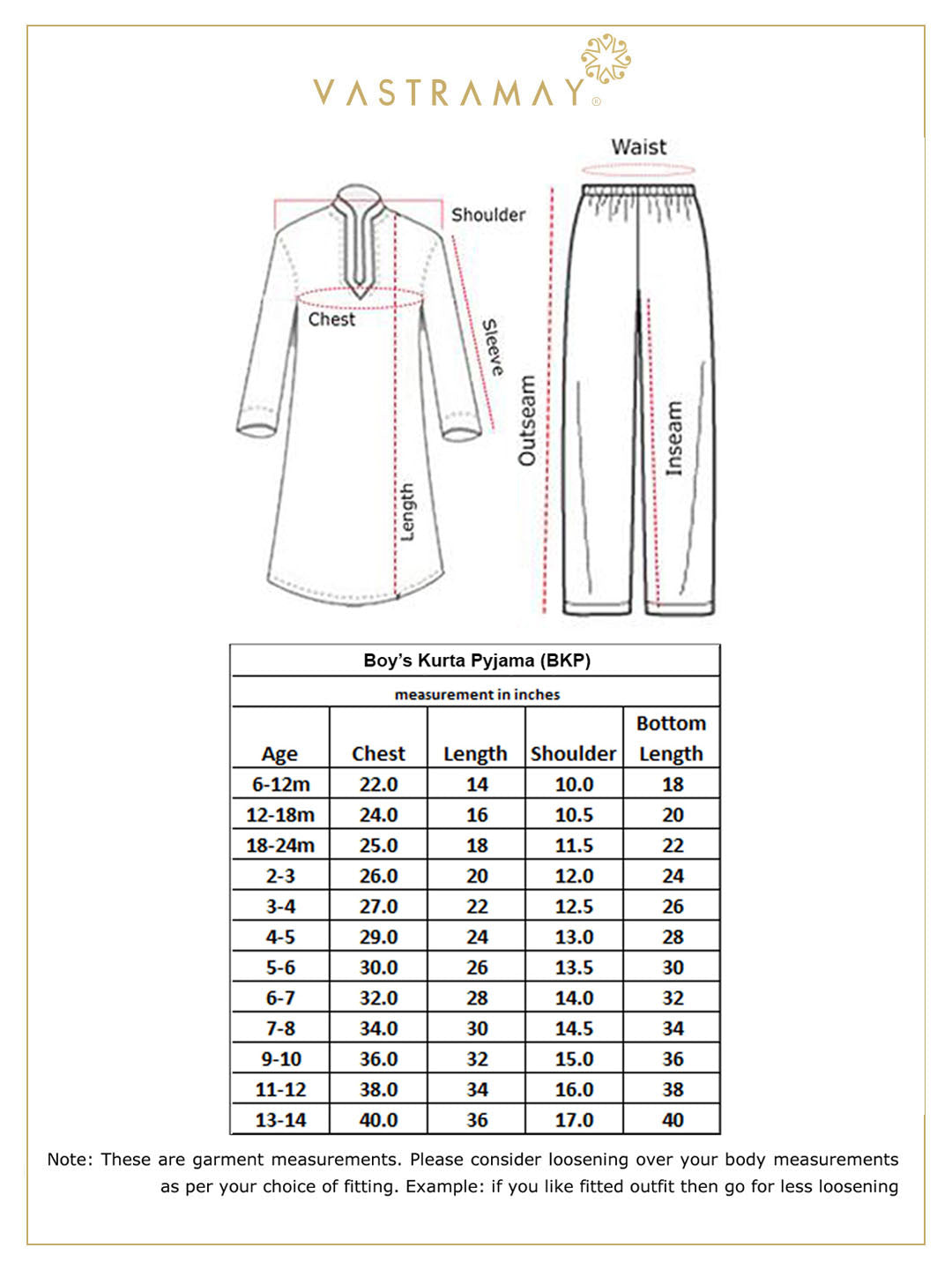 Vastramay Boys' Black Jacket Style Kurta And Rose Gold Pyjama Set - qivii