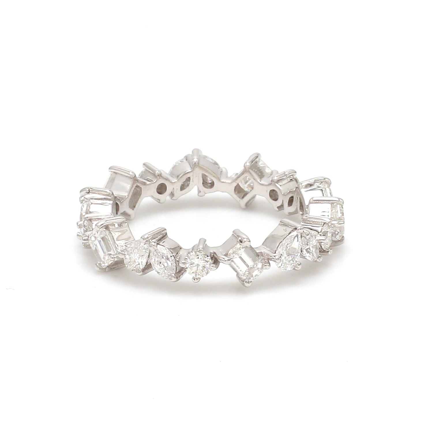 Diamond Mix Shape Eternity Ring - qivii