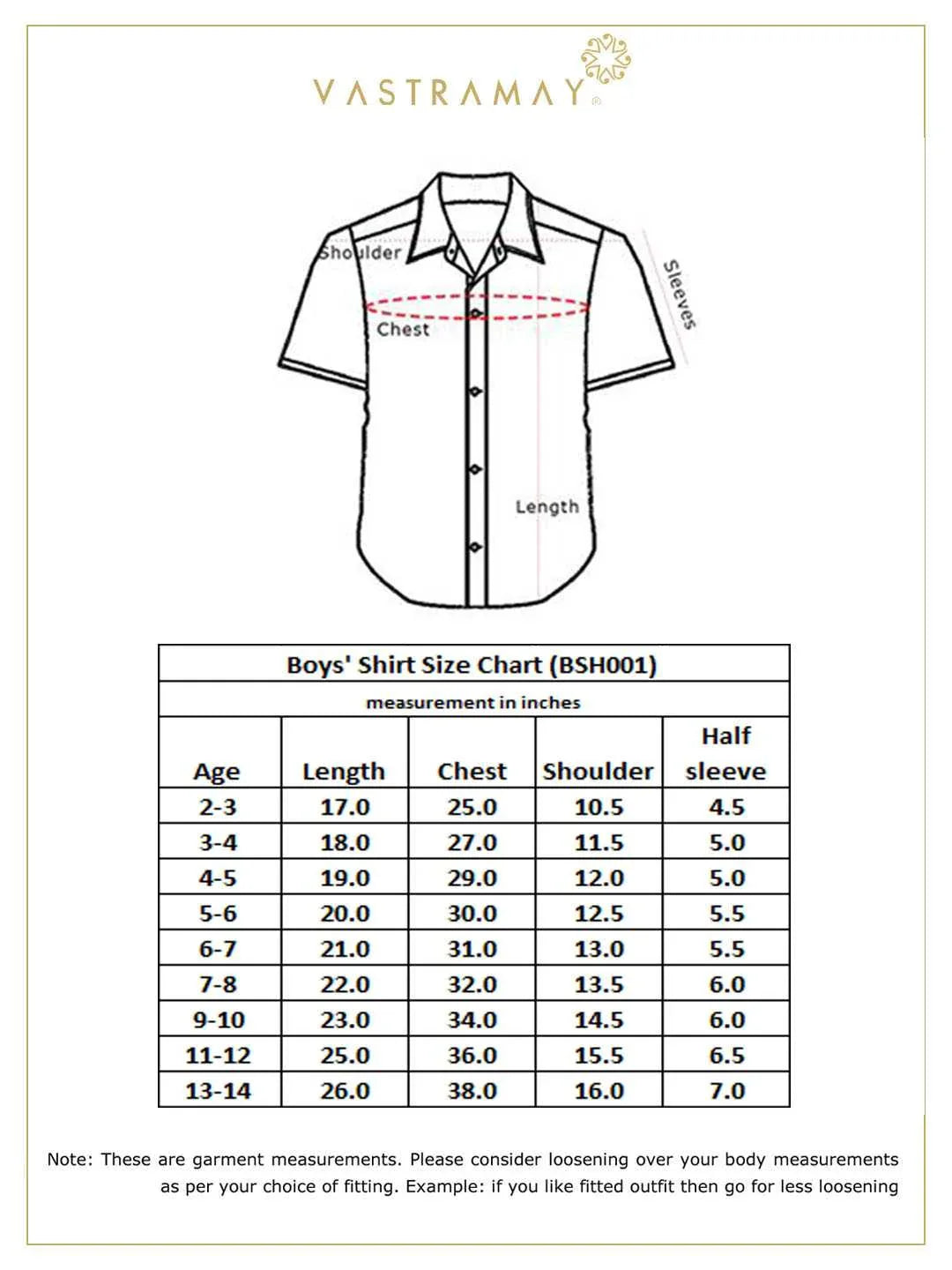 Boy's Maroon Gold Opaque Ethnic Shirt