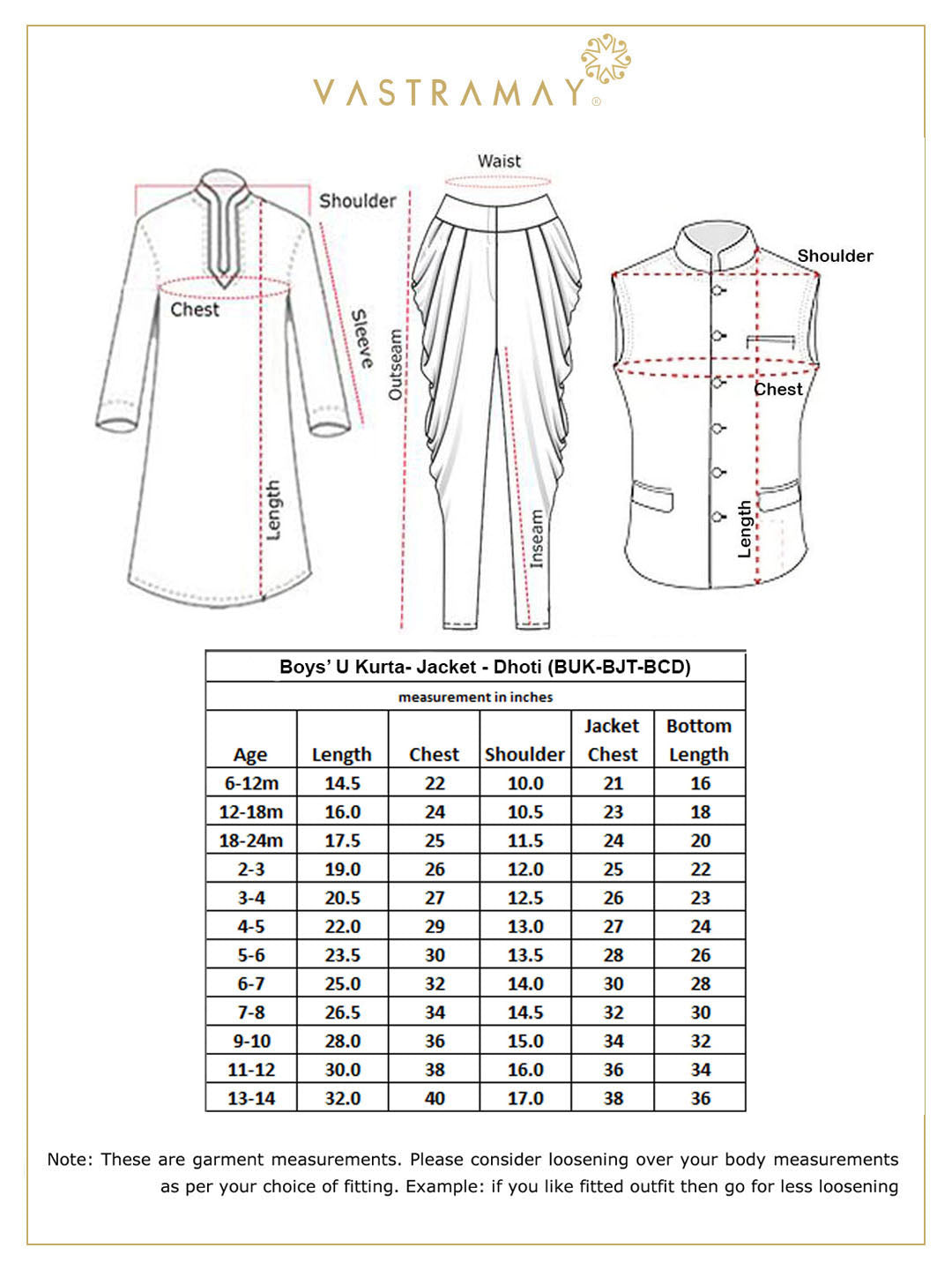 Vastramay Boy's Deep Blue Cotton Silk Blend Ethnic Jacket, Rose Gold Kurta and Maroon Dhoti Pant Set - qivii