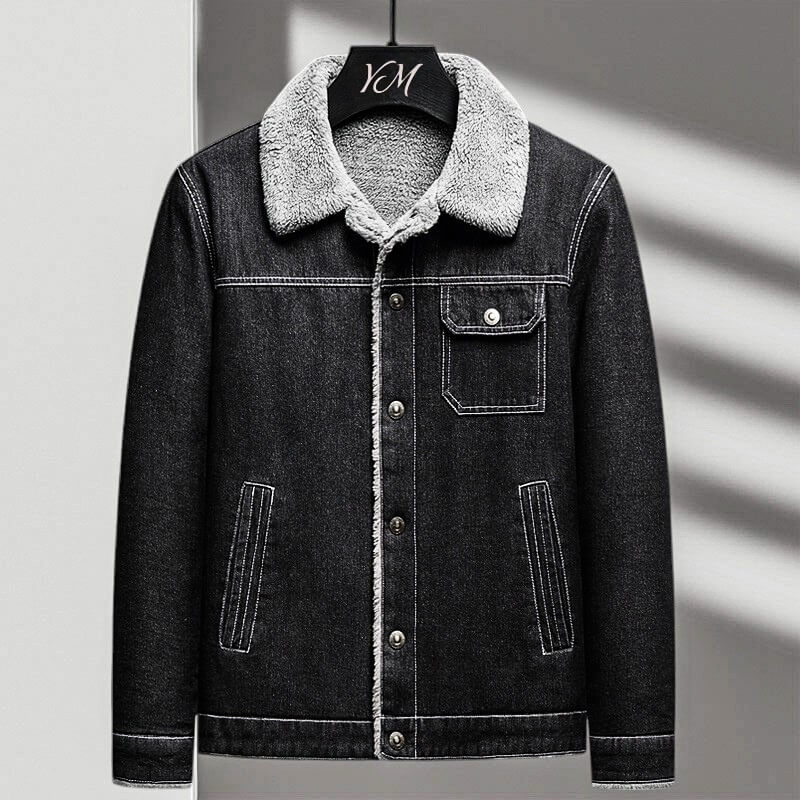 Calvin Denim Sherpa Jacket - By Qivii