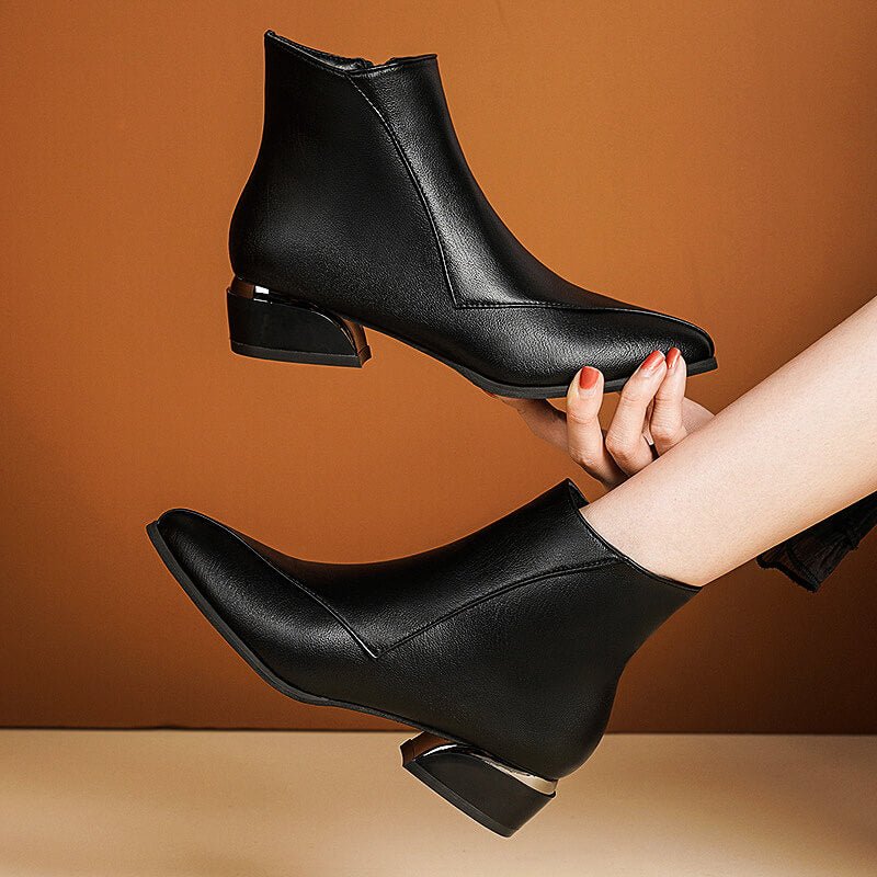 Victoria Ankle Boots - By Qivii