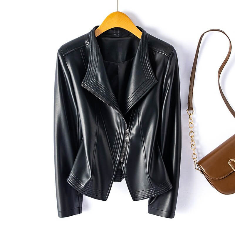 Hellena Leather Jacket - By Qivii
