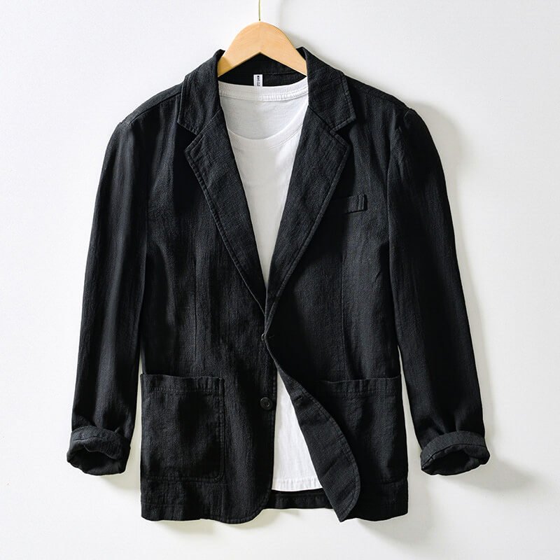 Portofino Classic Linen Blazer - By Qivii