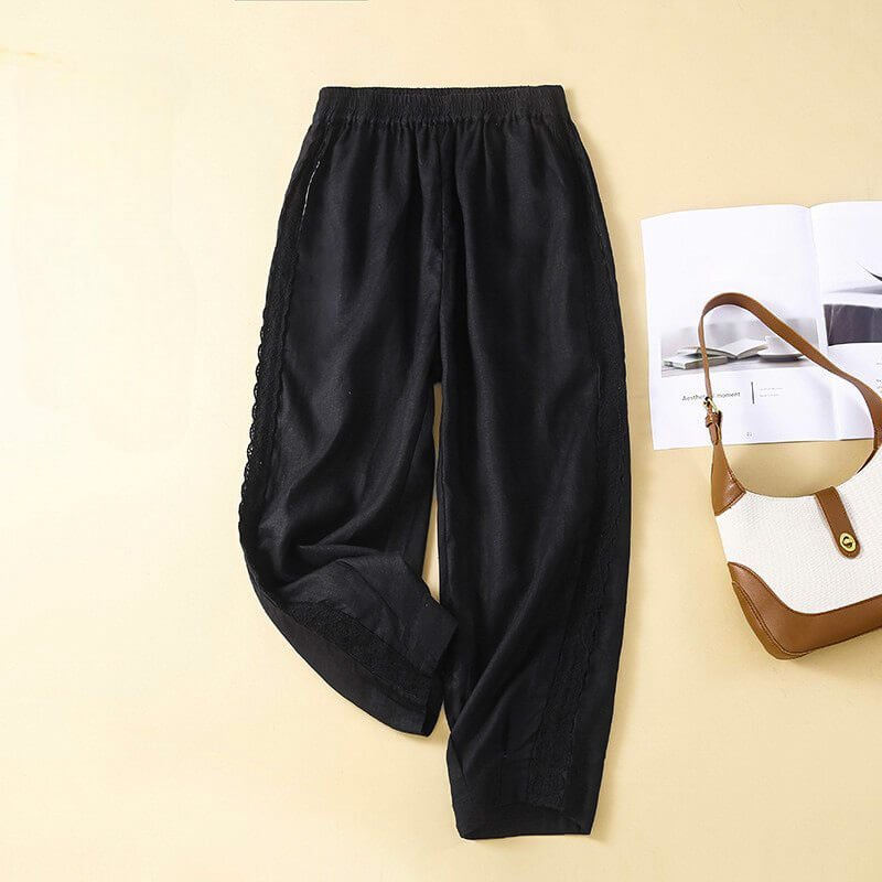 Laura Cotton-Linen Pants - By Qivii